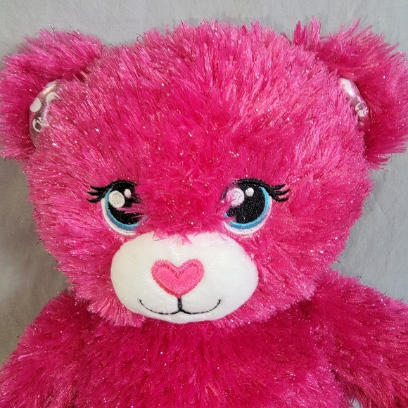 Build-A-Bear Barbie Sparkly Pink Bear Plush with Sound Box - Picture 3 of 9